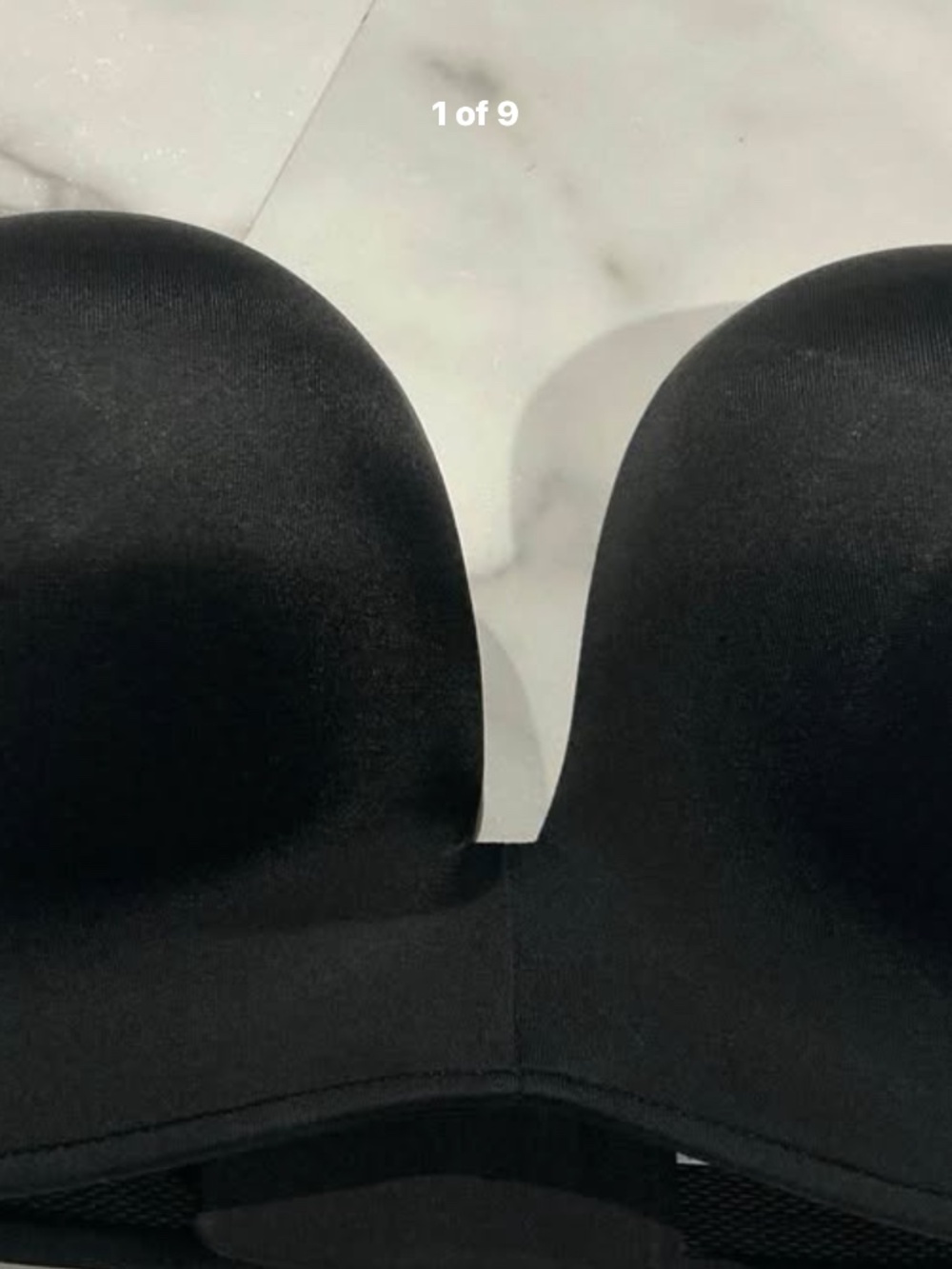 Black Strapless Bra
